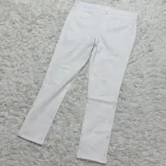 【c6219】CLOSSHI カジュアルパンツ ホワイト　ウエストゴム