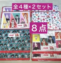 【全４種×２】８点⭐️ダンダダン×コカコーラ♦︎フラットポーチ
