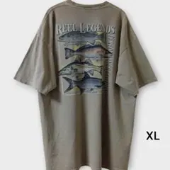【REEL LEGENDS】魚グラフィック 半袖バックプリントTシャツアウトドア