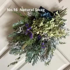 No.16 アナベル と紫陽花のナチュラルスワッグ