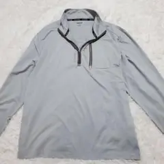 【夏に最適！】Reebok　ストレッチ　速乾　グレー メンズシャツ　M-Lサイズ