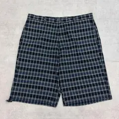 GENUINE　Dickies　ディッキーズ　古着　チェック　ブラック　W38