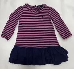 RALPH LAUREN 長袖ワンピース ボーダー 90cm