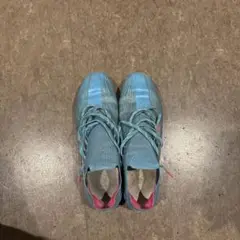 adidas サッカーシューズ 青/ピンク