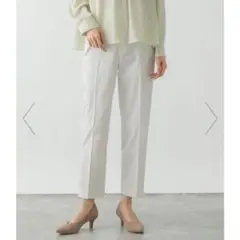 グローバルワーク　スゴラクストレッチスリムパンツ　ホワイト S