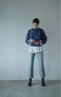 新品CLANE CENTER PRESS STRAIGHT DENIM パンツL