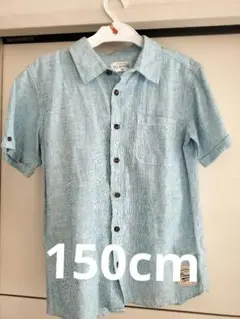【新品】半袖ボタンシャツ 150cm