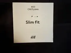 H&M スリムフィットコットンチノパンツ ブラック