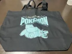 【新品未使用】ポケモン トートバッグ 黒ピカチュウとカビゴン