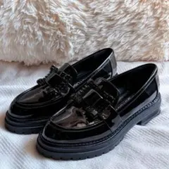 極美品✨sergio rossi SR PRINCE LOAFERS BLACK