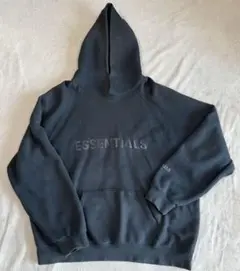 ESSENTIALS ブラック XL パーカーとスウェットパンツセット