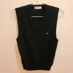Golden Bear ブラック Vネック ベスト M