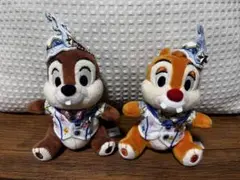 チップとデール　ぬいぐるみバッジ　ディズニーシー20周年