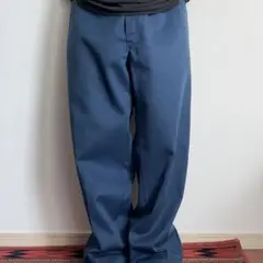 90s USA製 Dickies ワークパンツ 874 ネイビー talon