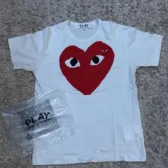 PLAY ハートプリント Tシャツ M