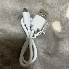 新品未使用　マイクロUSB タイプB充電ケーブル25センチ