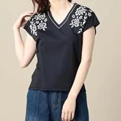 BEAUTYu0026YOUTH UNITED ARROWS 刺繍カットソー 花柄