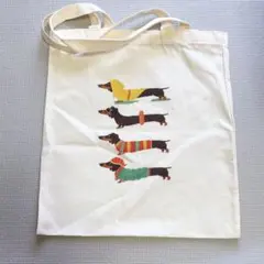 ダックスフントイラスト トートバッグ