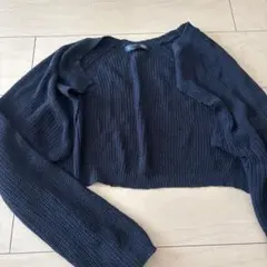 dazy リブ編み長袖カーディガン