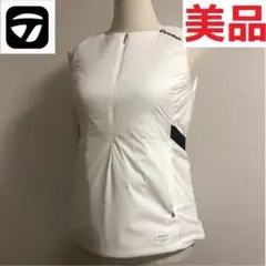 美品 テーラーメイド◆撥水 防風 ベスト レディース◆ホワイトMサイズ