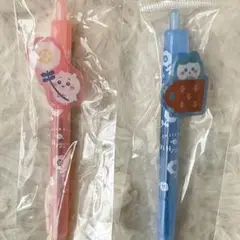 匿名配送】ちいかわ　新品プレート付きボールペン　　ヒュッゲ　ハチワレ　2本セット