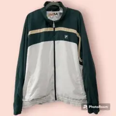 FILA フィラ フルジップ クラシカルレトロカラー ナイロンジャケット XXL