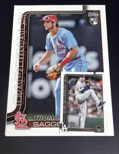 THOMAS SAGGESE 2025 Topps ジャンボカード　rc