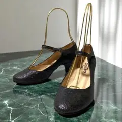美品　レペット　repetto (36) ストラップパンプス　ラメ　グリッター