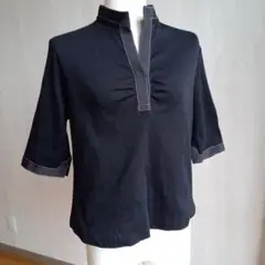 未使用　トップス、綿100% size40 黒　日本製