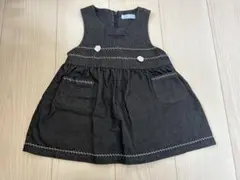 ワンピース　ポンポネット　pom ponette ブラック 90cm ジャンスカ