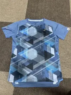 asicsランニングTシャツ 青