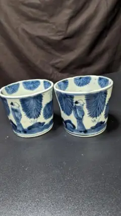 明治初期 香蘭社 褐地色絵竹林賢人図花瓶 有田焼 伊万里 明治初期 香蘭社 褐地色絵竹林賢人図花瓶 有田焼 伊万里 染錦