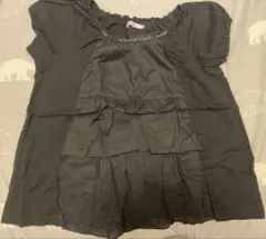 べべBeBe黒半袖ブラウス サイズ150