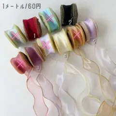 SALE 1メートル60円 オーガンジリボン