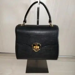 marie claire 2way ブラックテクスチャーショルダーバッグ