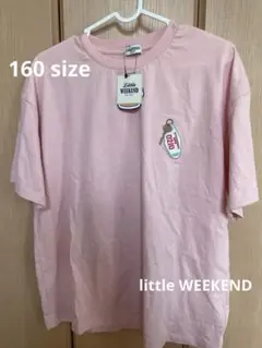 little WEEKEND 160サイズ　ピンクTシャツ