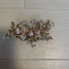 結婚式 ヘアーアクセサリー ピンクゴールド