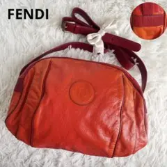 FENDI ショルダーバッグ ビタミンカラー FFロゴ レザー