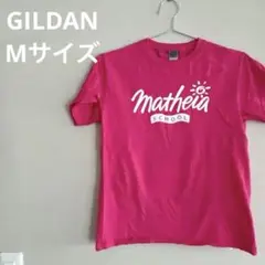GILDAN matheia SCHOOL Tシャツ Mサイズ ピンク