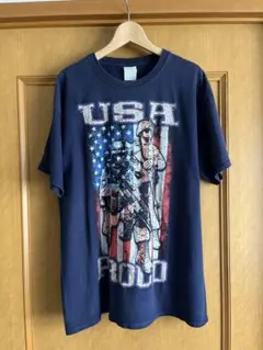 USA PROUD ビンテージアメリカメンズ半袖TシャツLサイズ