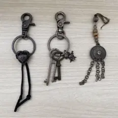 パイレーツオブカリビアン　鍵　キーホルダー　ストラップ　3点セット