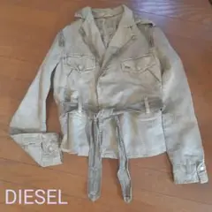 DIESEL カーキジャケット ベルト付き