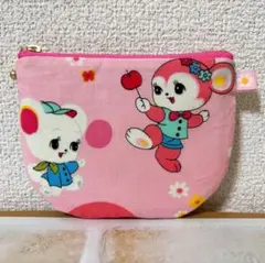 ＊ハニーチューン＊クマ＆うさぎ 12cmファスナーポーチ
