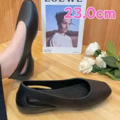 【大人気】23cm 新品未使用 ブラック EVAパンプス 1723 軽量