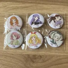 アイカツ 花やしき ガラポン ミニ缶バッジ 6 種
