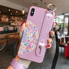 中華　スマホケース　iphone15pro　ストラップ付き　スマホショルダー