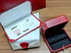 【カルティエ】ピアス ダムール xs ピンクゴールド K18PG