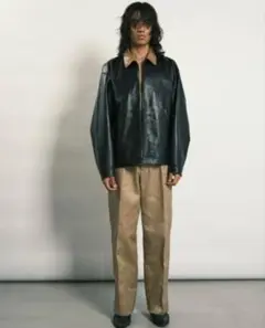 【希少新品未使用】 TANAKA レザー ジャケット 黒/ベージュ