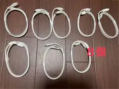 充電ケーブル ホワイト 8個セット