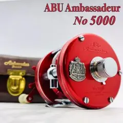 極希少◆ABU アブ アンバサダー No5000 4スクリュー レッド 初期